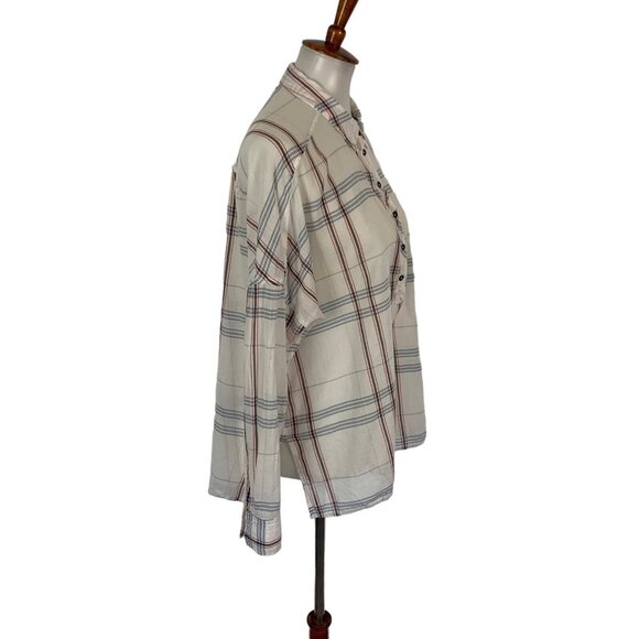 BDG Urban Outfitters Medium Plaid Button Up Long Sleeve Shirt - Picture 2 of 6